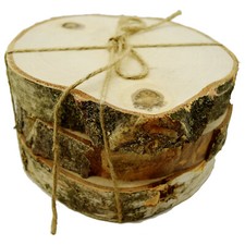 Natural wood log 3pcs - wood,