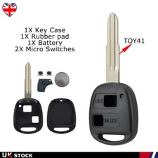 2 Button Remote Key Fob Case +