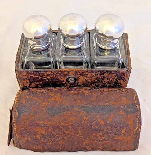 Domed leather case german - w/3,