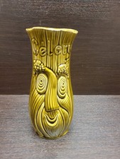 SADLER Vintage Green Mid-Century Ceramic Celery Vase 21CM