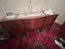 Vintage Mahogany Bow Front