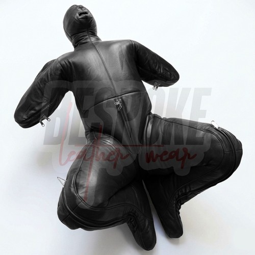 Leather bondage sleep sack - bondage,
