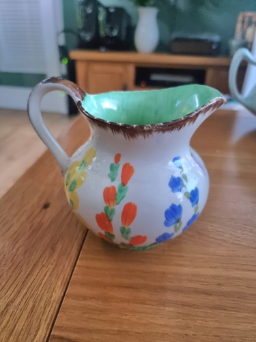 Handpainted pottery jug art - ,