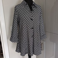 Joseph Ribkoff Size 14(12) New Couture Blouse Black And White
