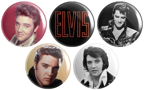 Elvis presley button pin - elvis,
