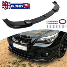 Gloss Black Front Spoiler Lip Splitter For BMW 5 Series E60 E61 M Sport 04-10 UK