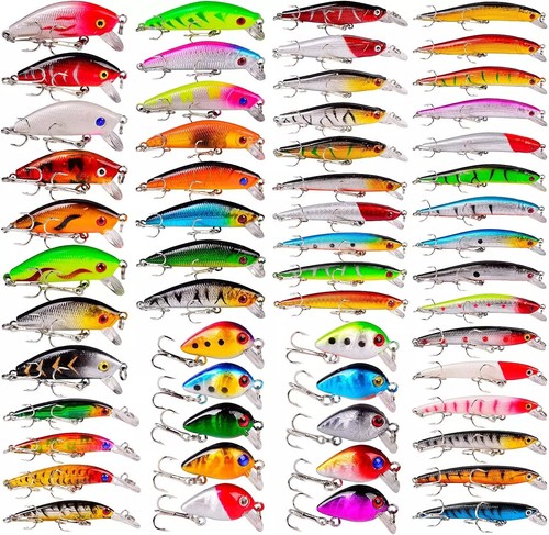 56pcs lot mixed fishing - mixed, lures
