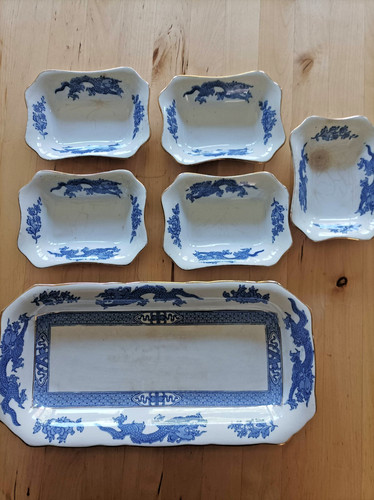 Vintage cauldon england blue - vintage,