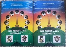 EUROPEAN CUP FINAL 1981 Liverpool v Real Madrid - ORIGINAL programme & Replica