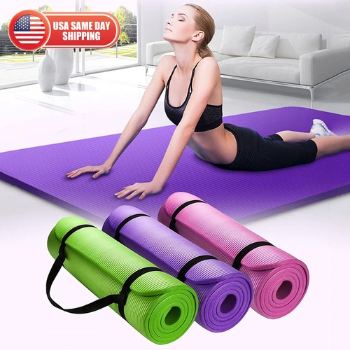 Exercise yoga mat - mat, 1/2-inch