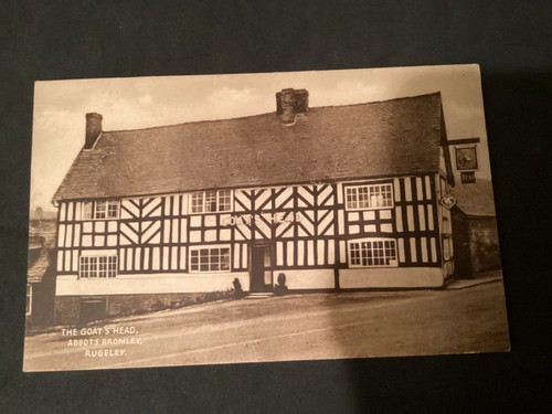 Old staffordshire postcard - staffordshire,