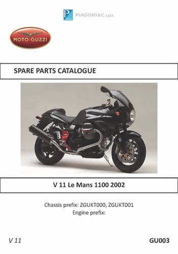 Moto guzzi parts manual - moto,
