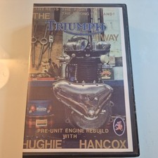 Hughie Hancox The Triumph Way Pre-Unit Engine Rebuild VHS Tape - Rare - Vintage
