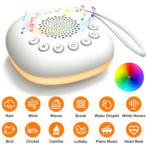Portable white noise sound - white,