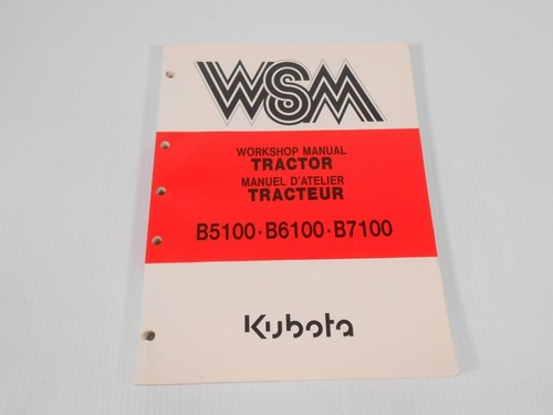 Wsm kubota b5100 b6100 - b5100,
