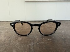 Genuine Moscot Lemtosh 46 black with orange brown lenses Japan Import