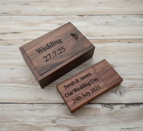 Personalised wooden usb memory - wooden,