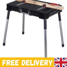 Lightweight Portable Woodworking Table – Easy Setup with Built-in Tool Organizer