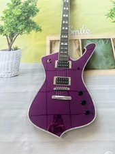 IN STOCK Purple Iceman PS Electric Guitar Cracked Mirror HH Pickup Solid Body