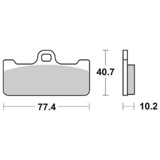PAIR OF BRAKE PADS 711DC 711