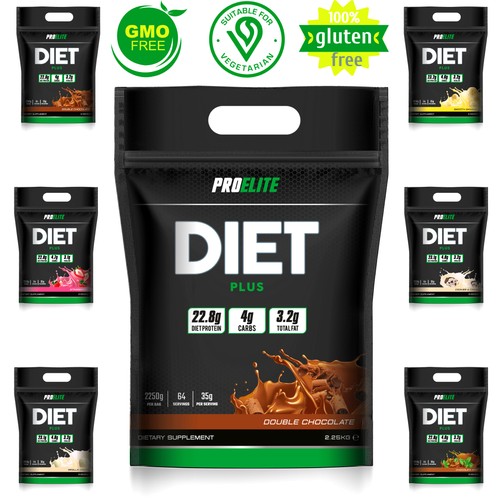 Diet whey plus protein powder - protein,