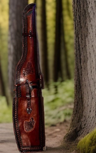 Unique leather shotgun gun - unique!,