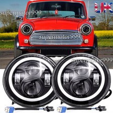 Pair round led headlights - 7'',