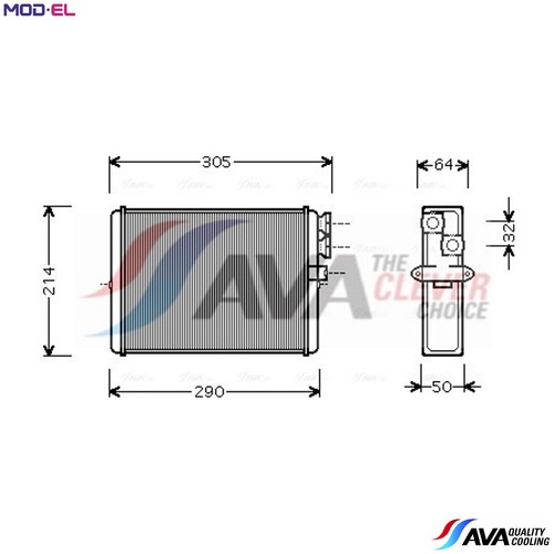 Heat exchanger interior - heat,