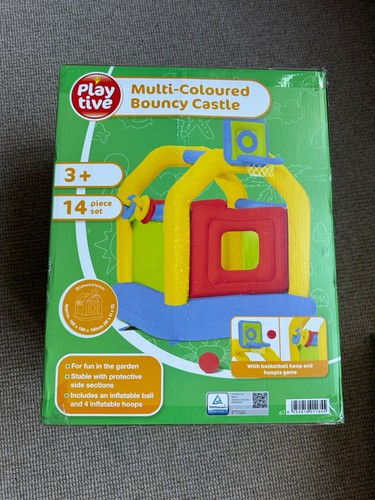 Multi coloured bouncy castle - bouncy,