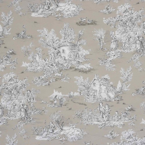 Pastorale toile jouy beige - pastorale, de