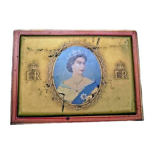 Vintage coronation tin - vintage, queen