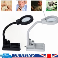 16X Foldable Magnifying Glass W/ Light 36 Led Lamp Magnifier Lamp Clamp Beauty