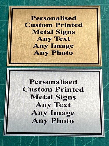 Personalised metal sign plaque - metal,