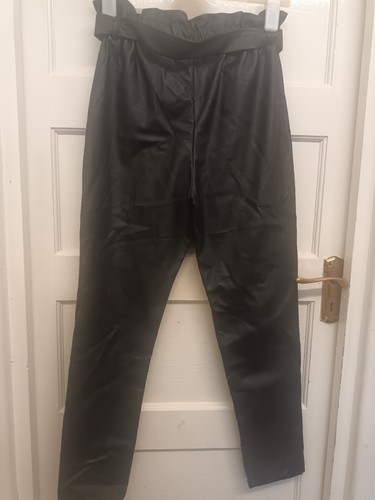 Asos black leather look - black,