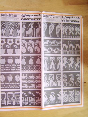 Knitmaster handy punch pattern