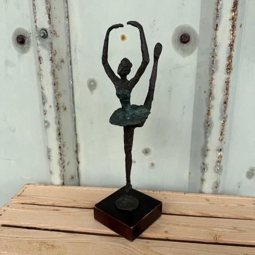 Vintage bronze ballerina - vintage,
