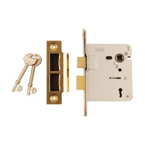 Lever sash lock brass - sash,