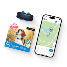 Tractive DOG 4 | GPS per cani e monitor di salute | Blu scuro | USATO