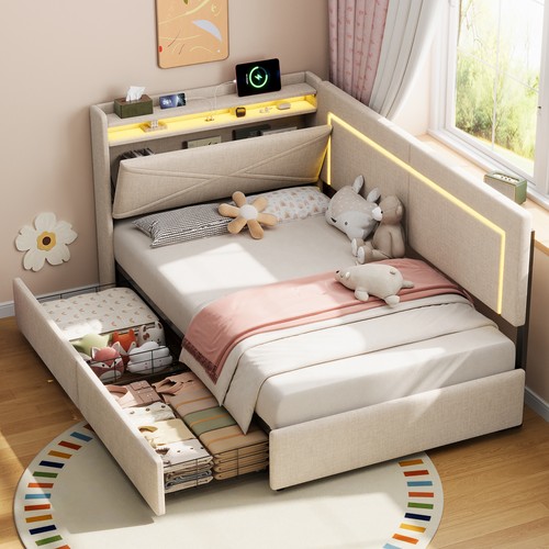 3ft single daybed with two - daybed,