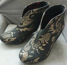 JOE BROWNS BLACK & GOLD  BOOTS