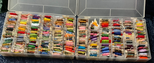 Vintage carded embroidery - carded,