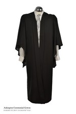 Graduation Gown Bachelors University Adult Fluted  Academic Robe Masters BA MA