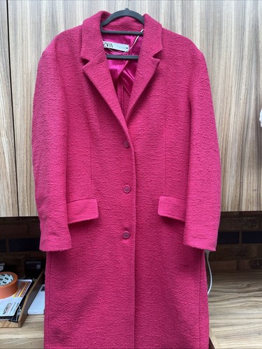 Zara hot pink coat - zara,