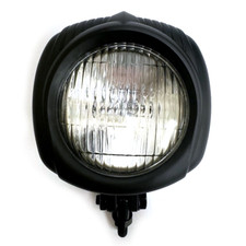 Retro Square Clear Lens Headlight For Harley Chopper Bobber Universal