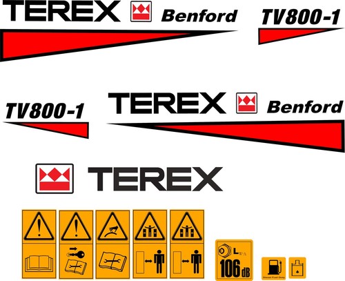 Terex benford tv800 roller - terex,