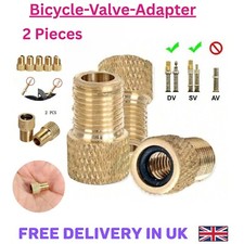 2 x BRASS ADAPTOR PRESTA TO