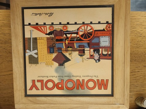 Monopoly wooden box - wooden,