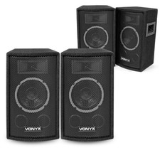 4x Vonyx 6" Inch Passive PA Speakers Party Stage DJ Sound Package 600W UK Stock
