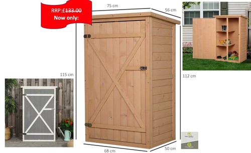 Wooden garden storage shed - ,