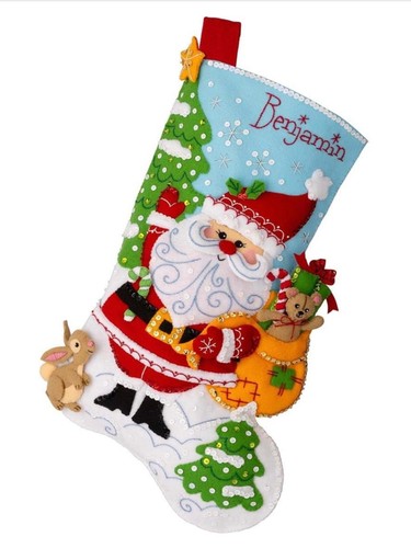 New bucilla retro - new, santa